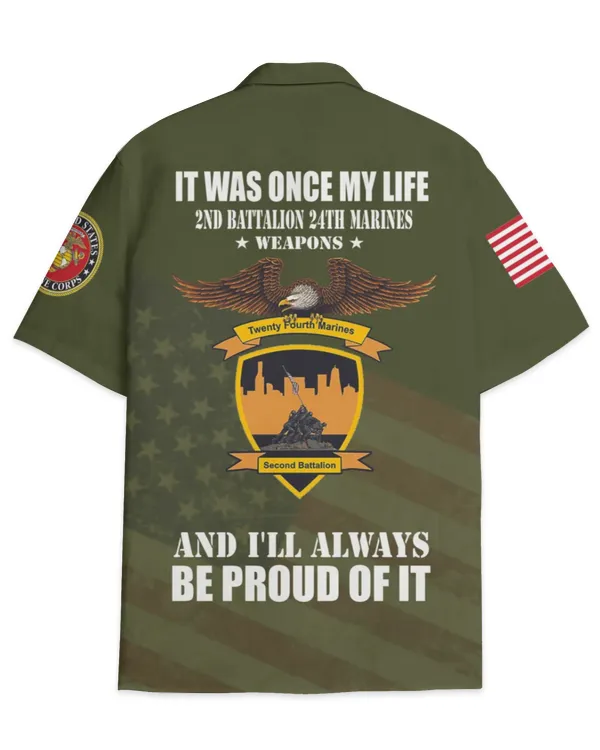 2nd Battalion 24th Marines Weapons Co Hawaiian Shirt