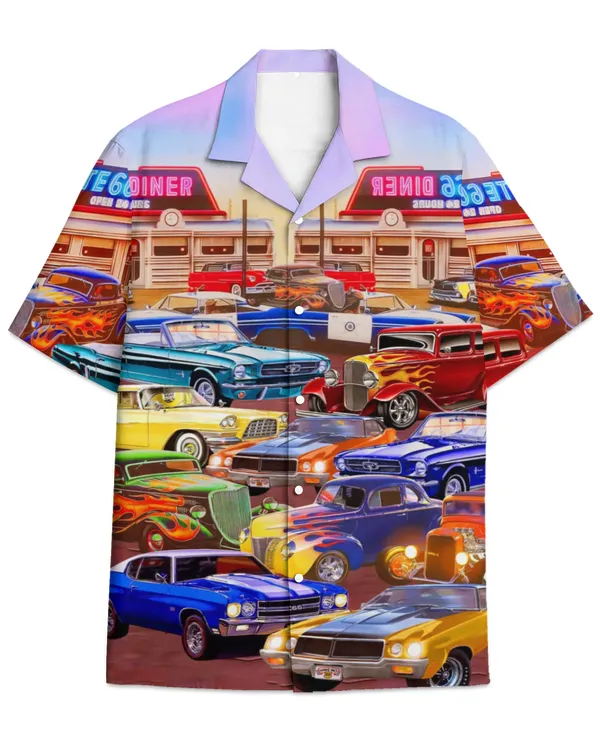 Hawaiian Shirt For Hot Rod Lovers