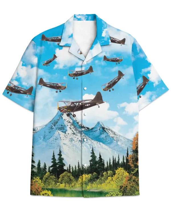 Stinson L-5 Sentinel Hawaiian Shirt MA2
