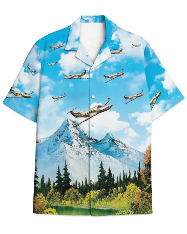 Pilatus PC-12-1 Hawaiian Shirt MA2