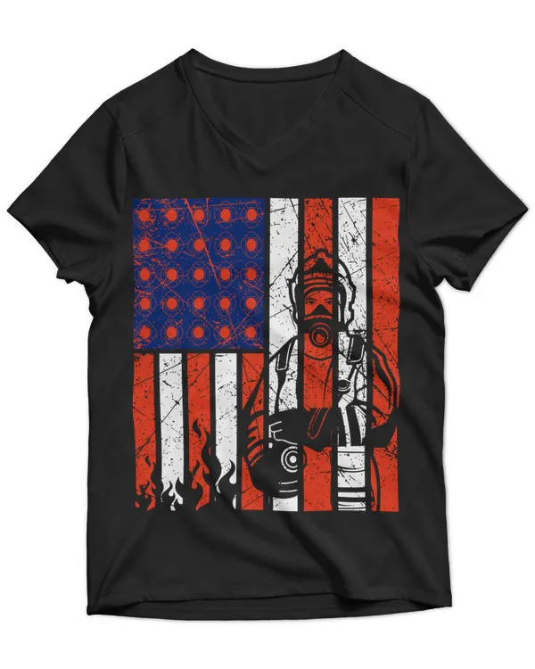Unisex Jersey SS V-Neck T-Shirt