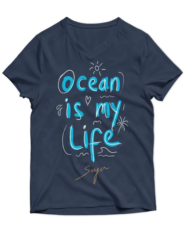 Unisex Jersey SS V-Neck T-Shirt