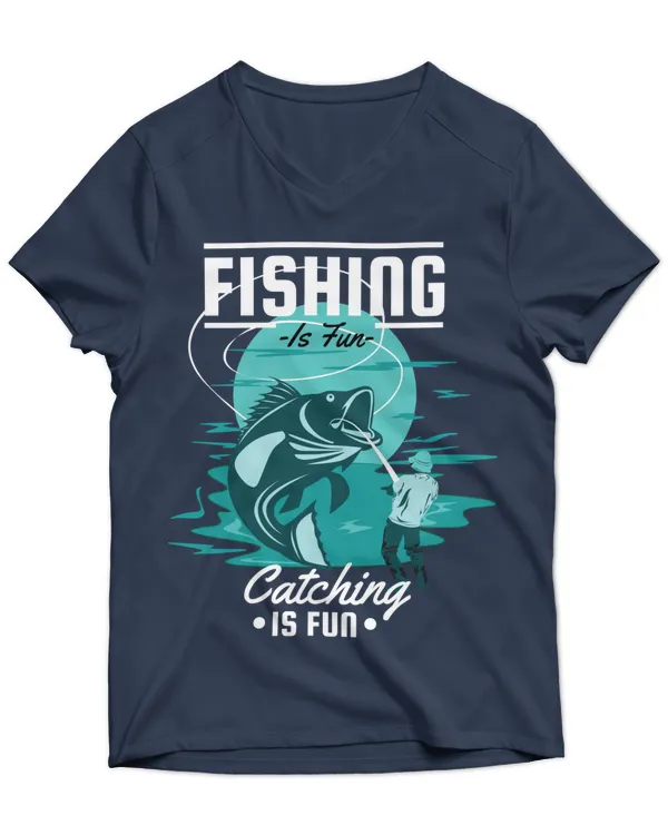 Unisex Jersey SS V-Neck T-Shirt