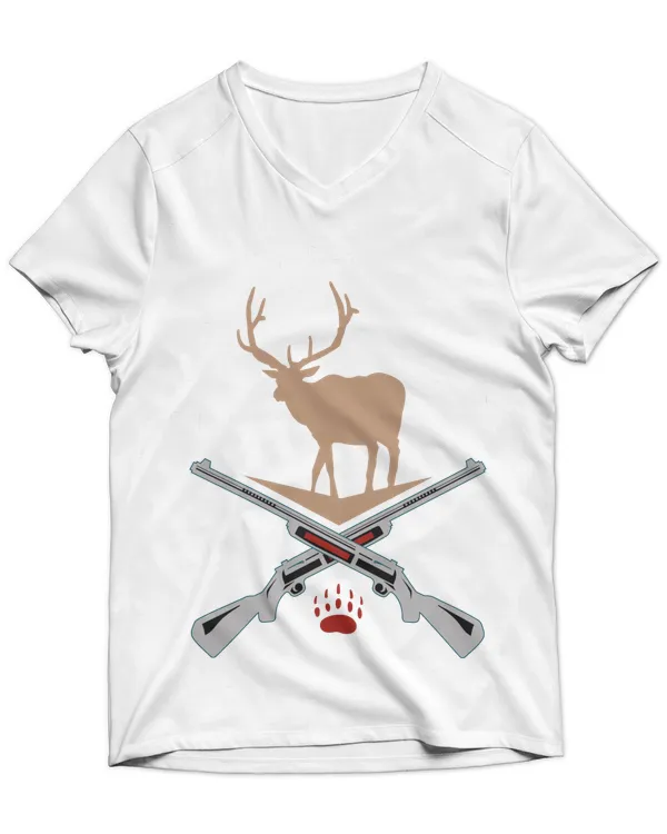 Unisex Jersey SS V-Neck T-Shirt