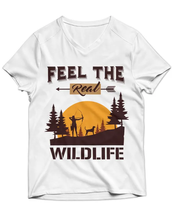Unisex Jersey SS V-Neck T-Shirt