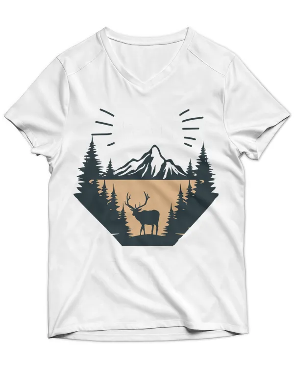 Unisex Jersey SS V-Neck T-Shirt