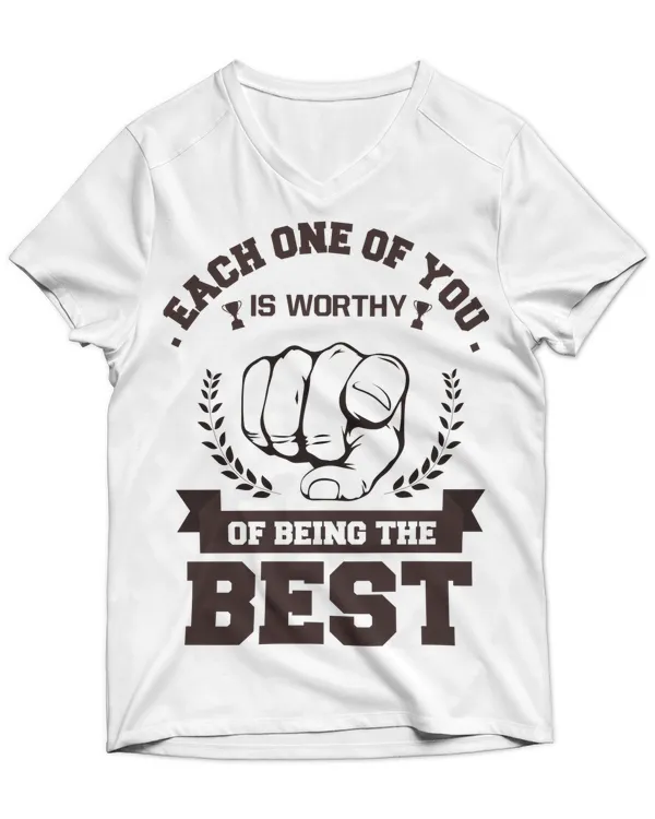 Unisex Jersey SS V-Neck T-Shirt