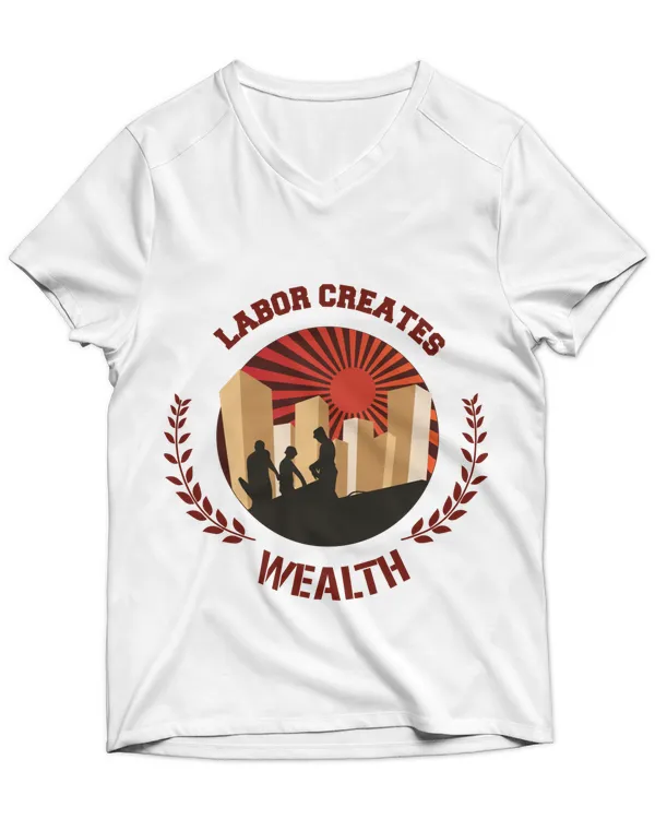 Unisex Jersey SS V-Neck T-Shirt