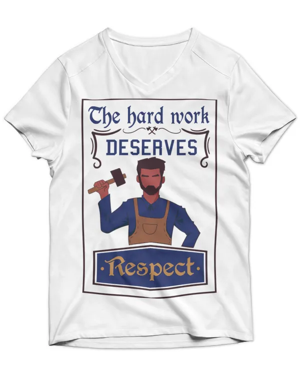 Unisex Jersey SS V-Neck T-Shirt
