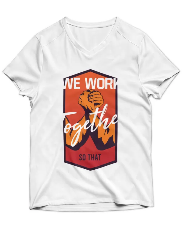 Unisex Jersey SS V-Neck T-Shirt