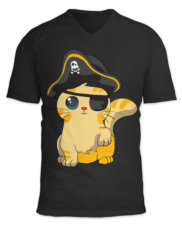 Skeleton Skulls Cute Pirate Cat Captain with Skull Easy Costume 296 Skull