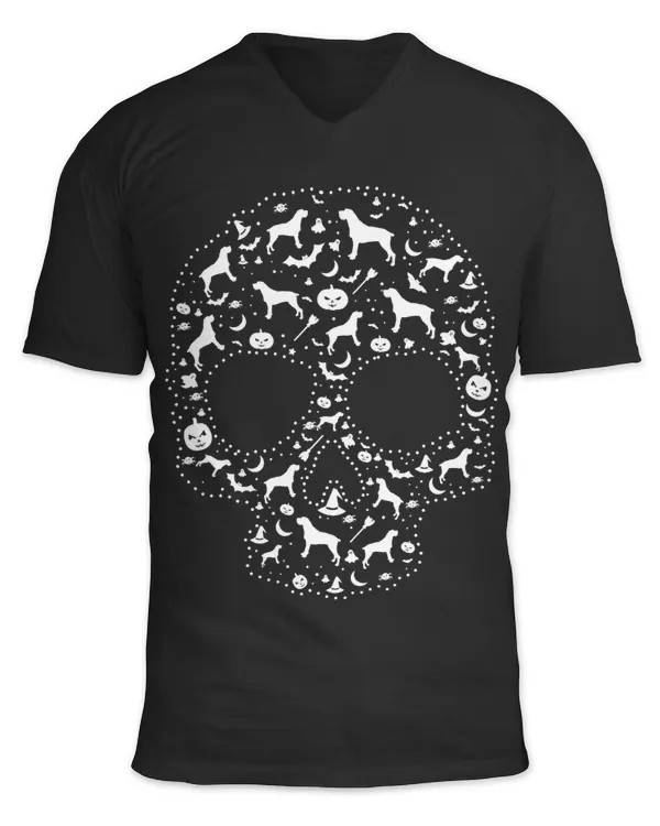 Skeleton Skulls Pooch Sugar Skull cute German Wirehaired Pointer Dog Skull