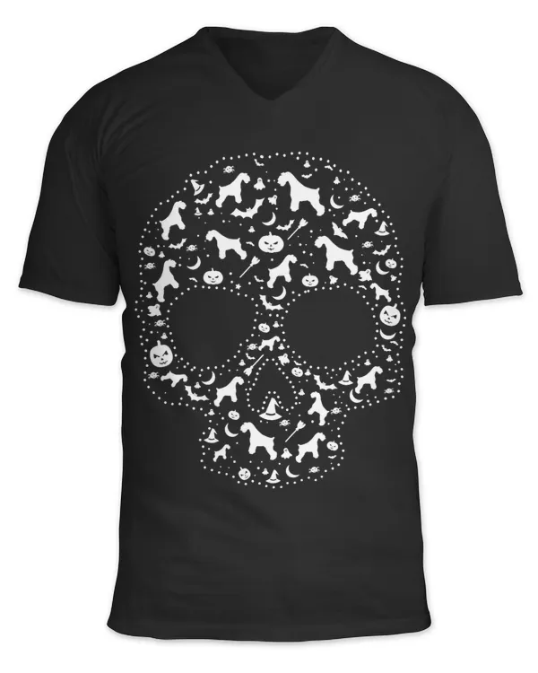 Skeleton Skulls Pooch Sugar Skull cute Miniature Schnauzer Dog Skull