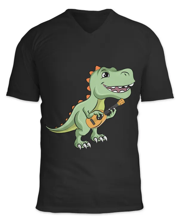 Guitarist Ukulele Dinosaur Playing Guitar Instrument Guitar