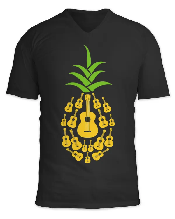 Guitarist Ukulele In Pineapple Guitar Player Music Lover Graphic Guitar