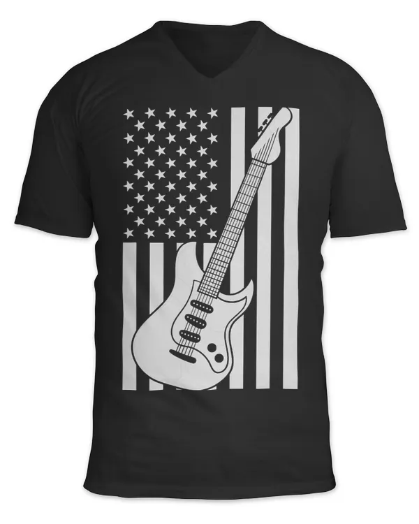 Guitarist US Flag American Pride Guitarist Musician Guitar