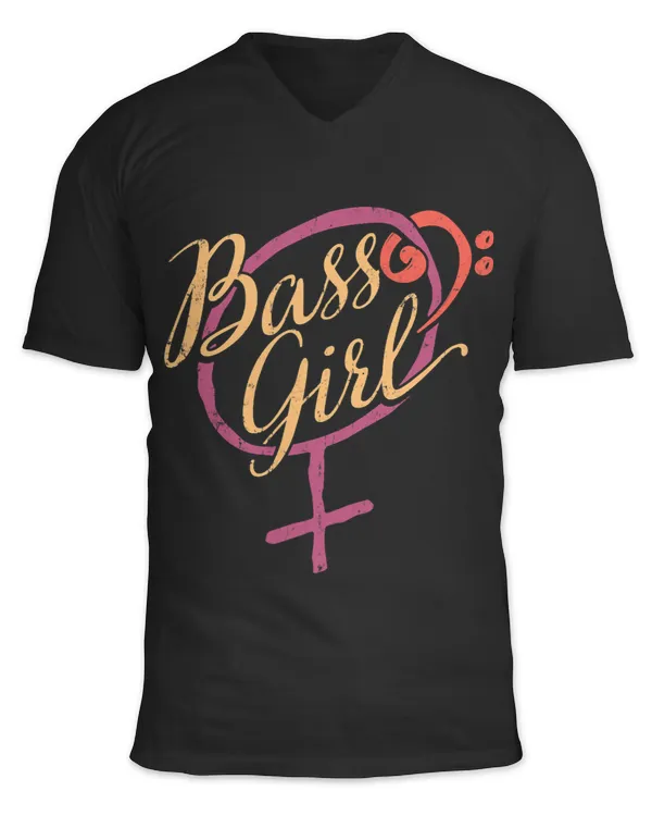 Guitarist Womens Bass Guitar Clef Bass Girl for Female Bass Player Bassist Guitar