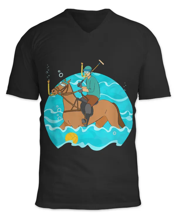 Funny Horse Funny Snorkeling Water Polo Player on Horse Joke Water Polo