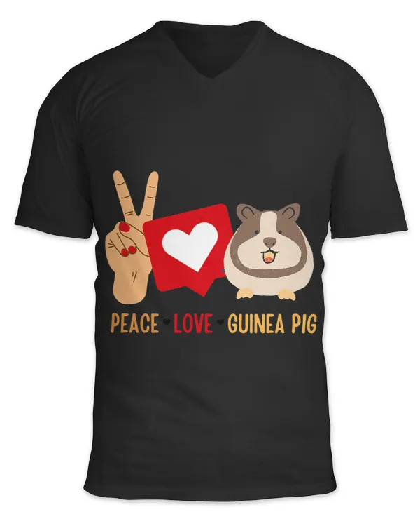 GP Guinea Pig Peace Love Guinea Pig lovers Animal Furry Quote