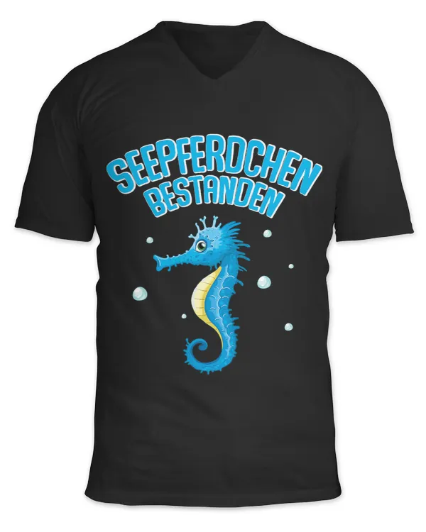 Seahorse Lover Bestanden Badge Swimming Test Children