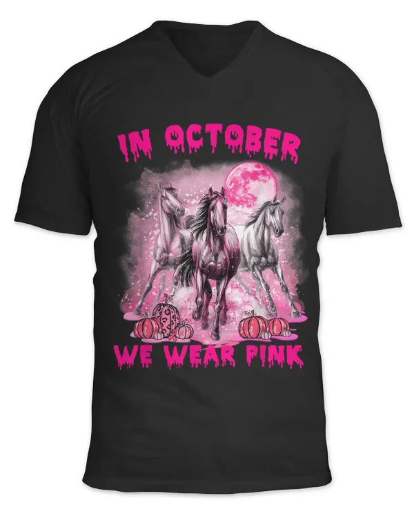 BC In October We Wear Pink Horse Breast Cancer Halloween 36 Cancer