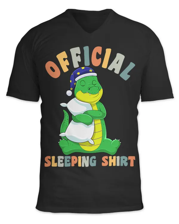 Crocodile Lover Cute Pajama for Women Funny Nightshirt Sleeping Alligator