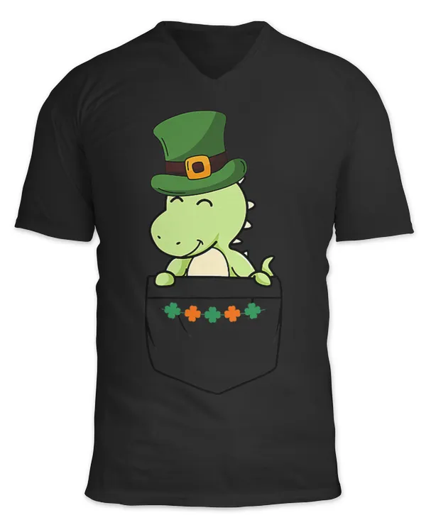 Crocodile Lover Cute Saint Patricks Day Crocodile with Green Hat in Pocket