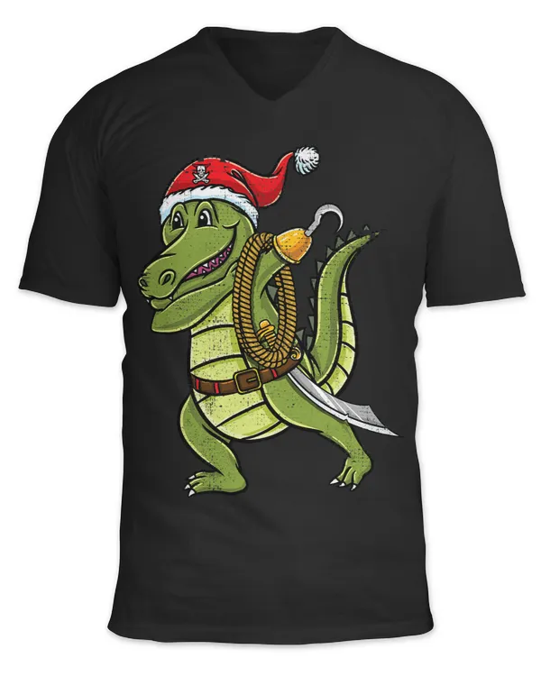 Crocodile Lover Dabbing Santa Crocodile Patriotic Halloween