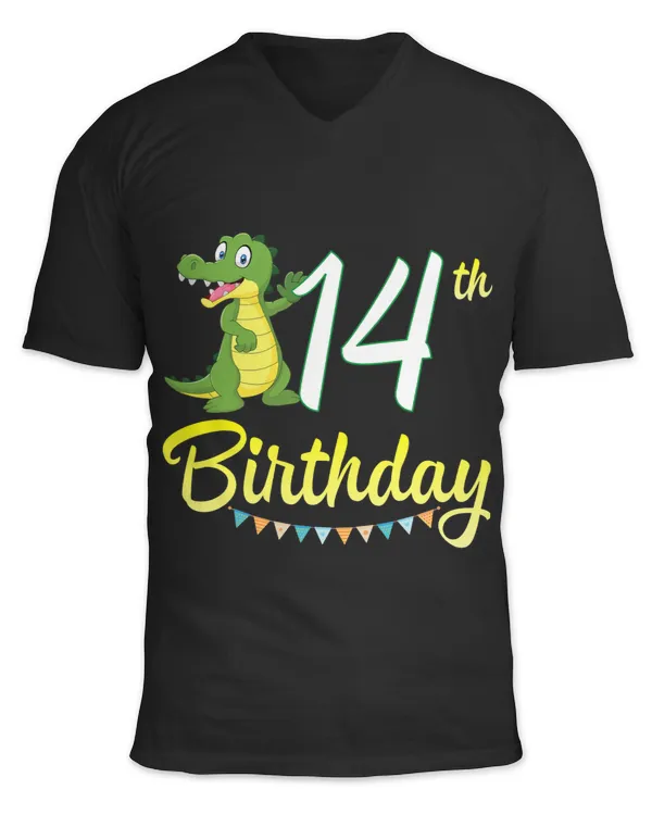 Crocodile Lover Dancing Happy 14th Birthday To Me You 14 Years Old