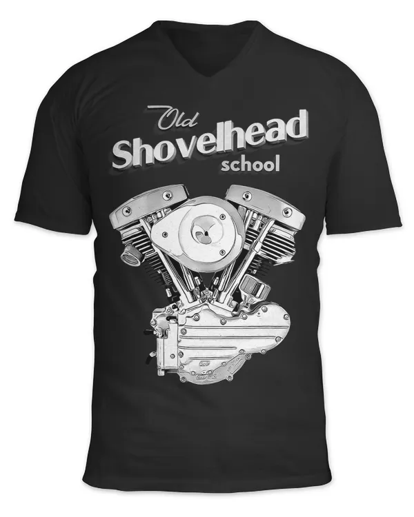 Motocross Biker Vintage HD Shovelhead Motorcycle FLH Engine Motor Biker