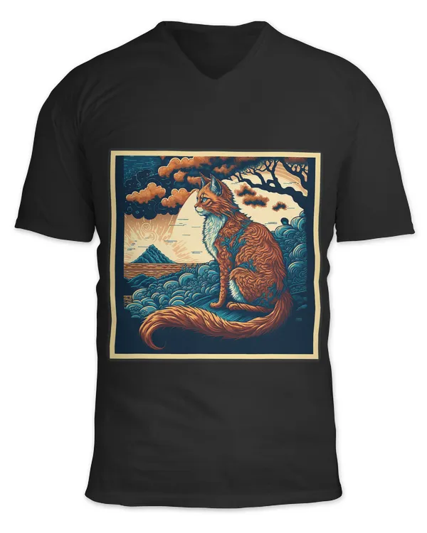 Unisex Jersey SS V-Neck T-Shirt