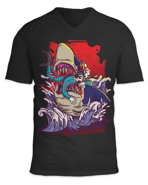 Unisex Jersey SS V-Neck T-Shirt