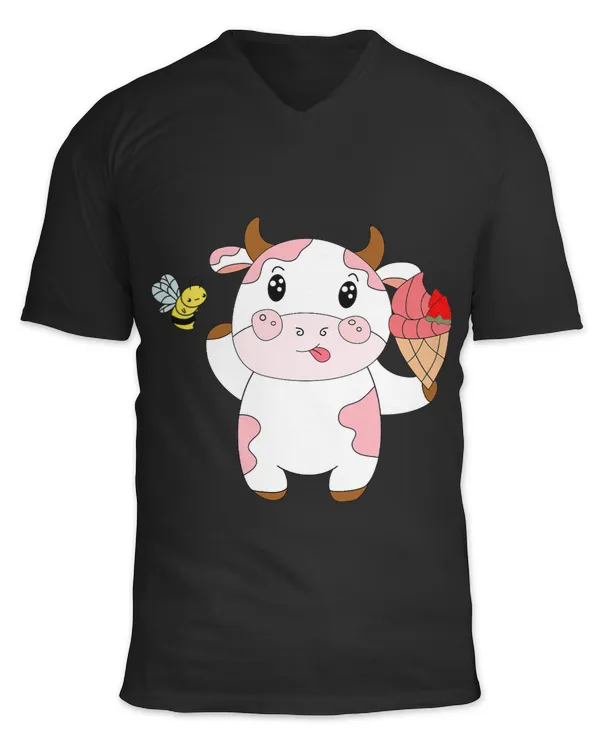 Unisex Jersey SS V-Neck T-Shirt