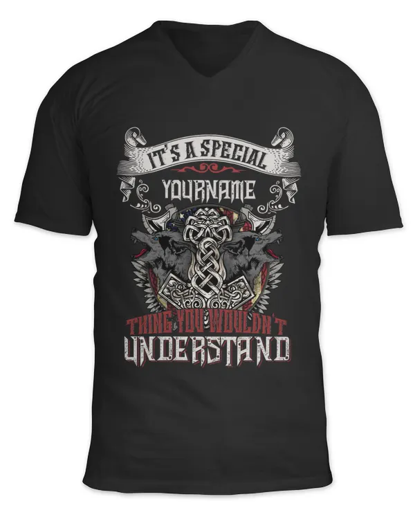 Unisex Jersey SS V-Neck T-Shirt