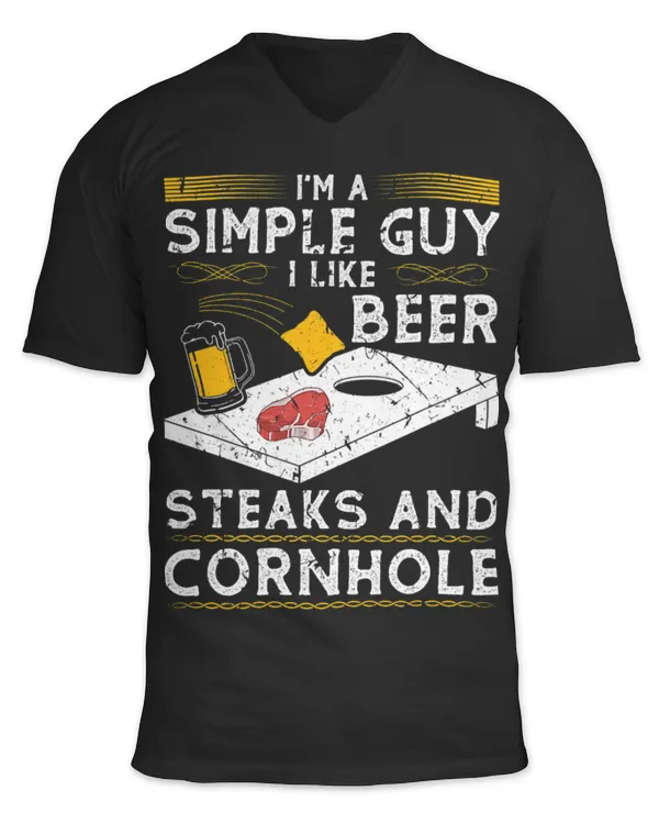Unisex Jersey SS V-Neck T-Shirt