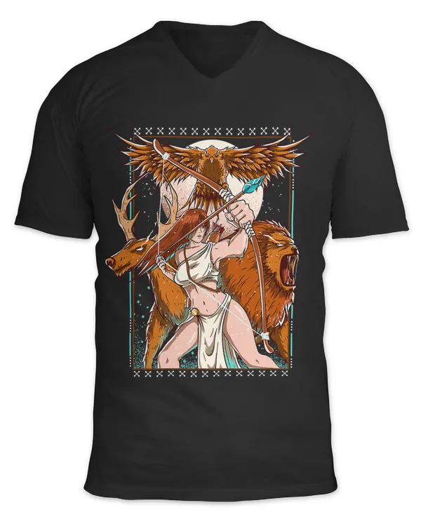 Unisex Jersey SS V-Neck T-Shirt