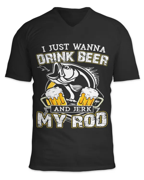 Unisex Jersey SS V-Neck T-Shirt
