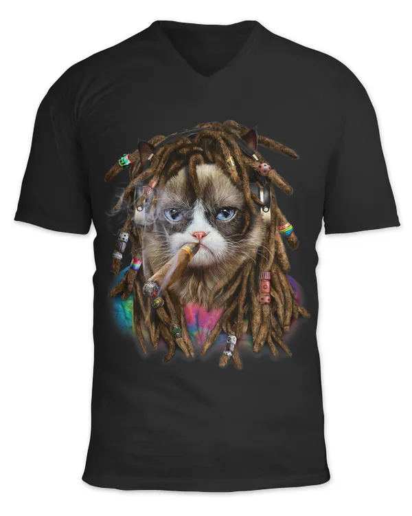Siamese Cat with Reggae Dreadlocks Hair