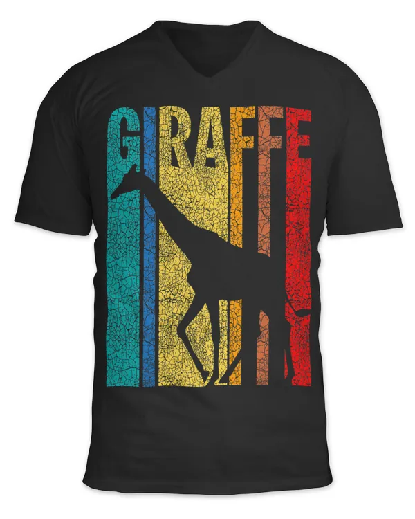 Retro Vintage Giraffe For Men Women Funny Animal Lover