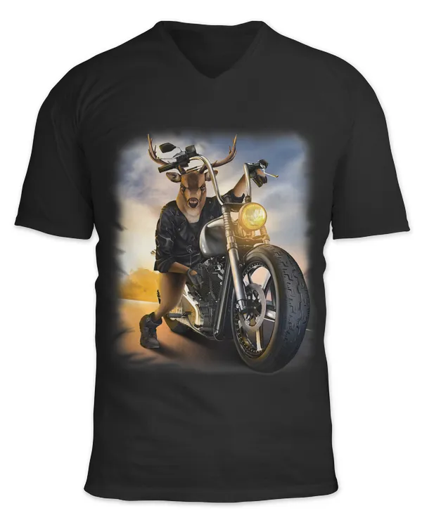 Unisex Jersey SS V-Neck T-Shirt