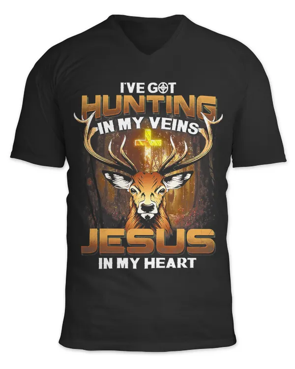 Unisex Jersey SS V-Neck T-Shirt