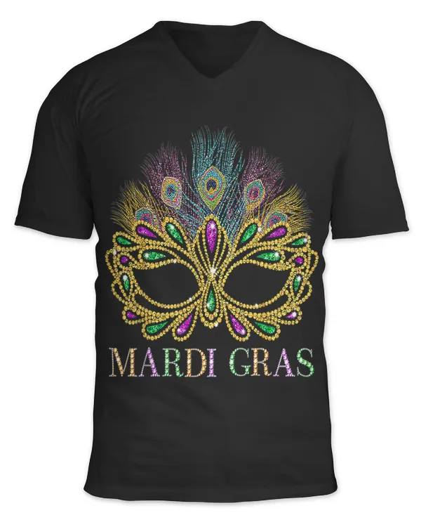 Mardi Gras Festival Mask And Feathers Carnival Yellow Purple