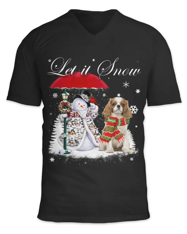 Cavalier King Charles Spaniel Santa Christmas Snowman Pajama