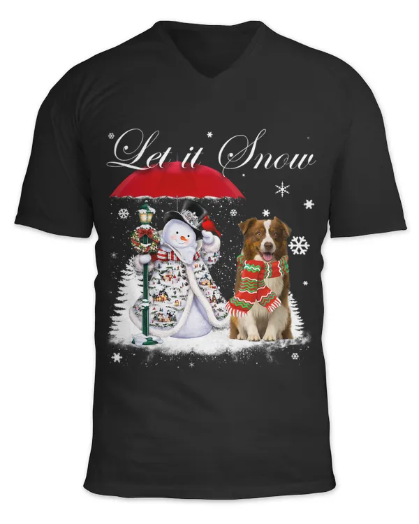 Border Collie Santa Dog Christmas Snowman Xmas Pajama 342