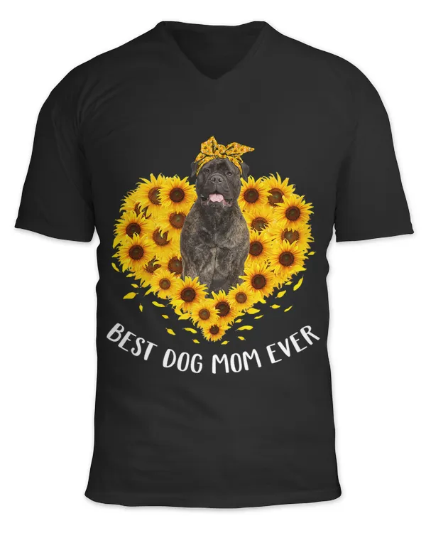 Bull Mastiff Mom Sunflower Dog Mom Women