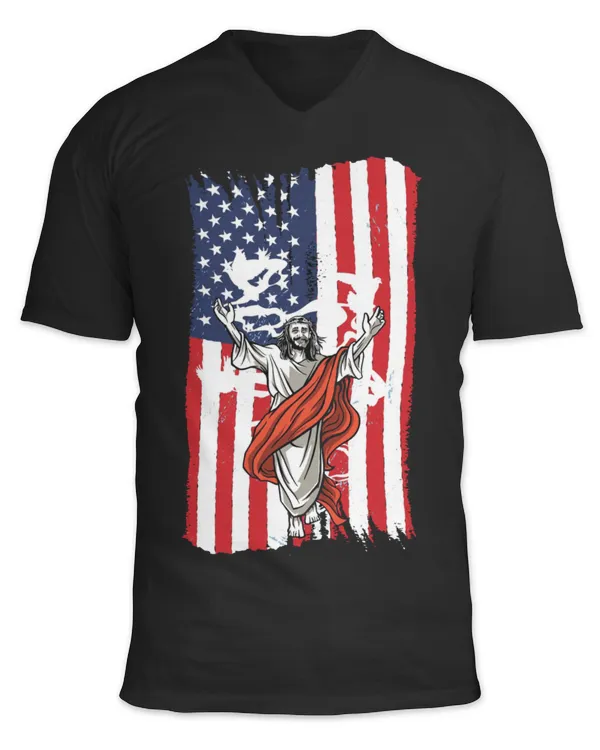 Unisex Jersey SS V-Neck T-Shirt