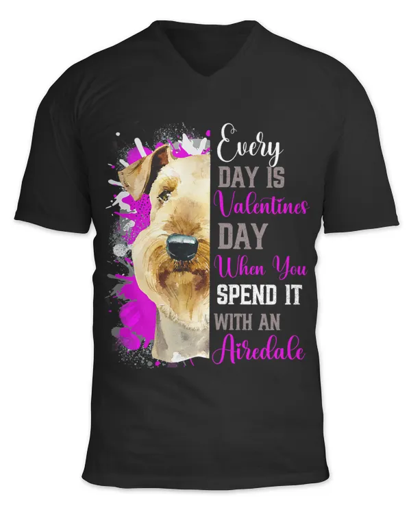 Funny Valentines Day Airedale Mom Mother Dog Terriers Cute