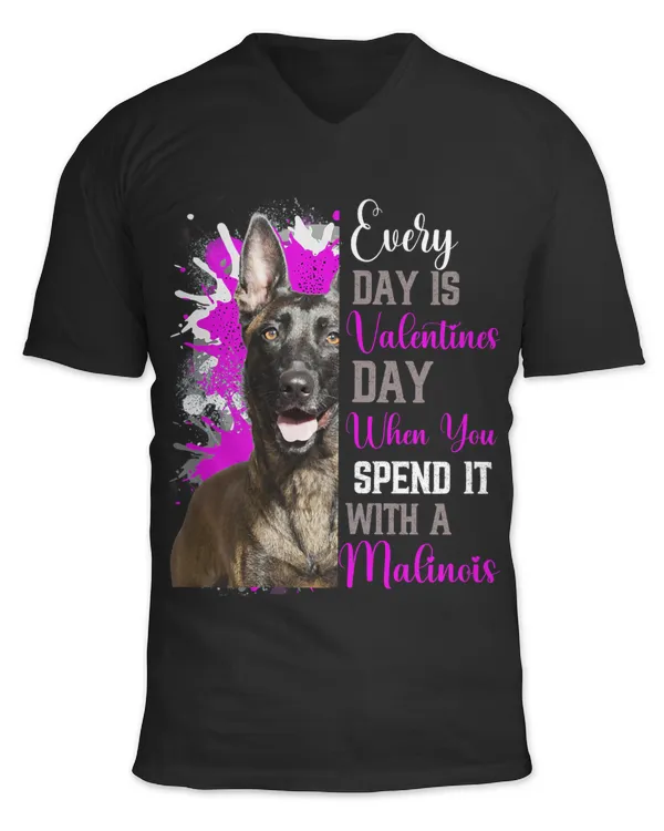 Funny Valentines Day Malinois Mom Mother Pink Dog Doggie