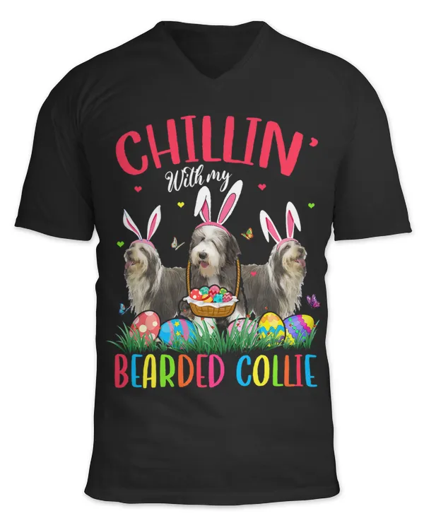 Chillin With My Bearded Collie Easter Eggs Happy Easter 1