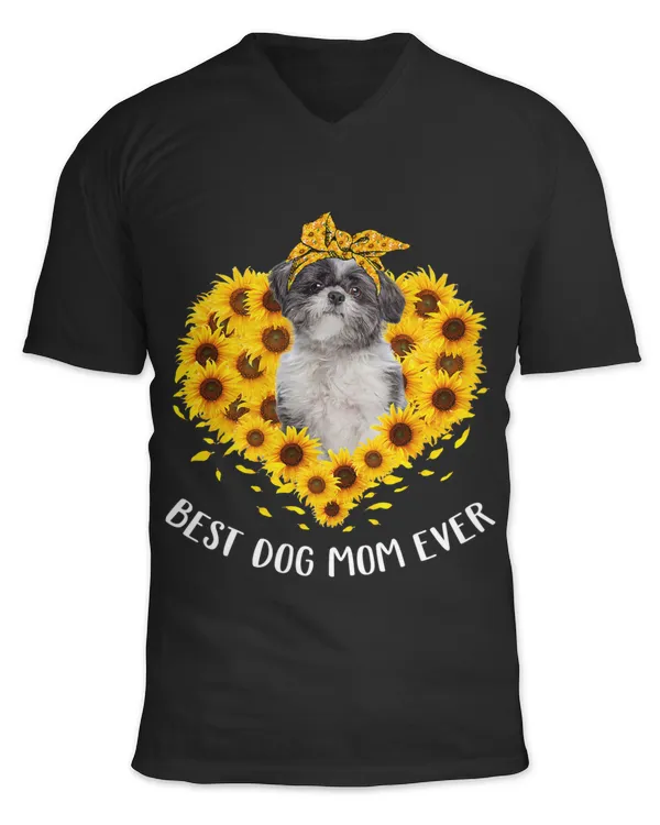 Lhasa Apso Mom Sunflower Dog Mom Women